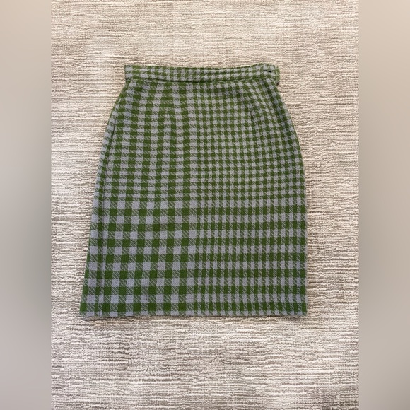 Maryam Nassir Zadeh Maxime Skirt in Sea Plaid - Picture 3 of 7
